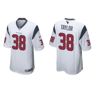Texans J.J. Taylor White Game Jersey