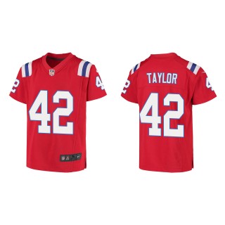J.J. Taylor Youth New England Patriots Red Game Jersey