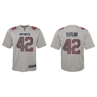 J.J. Taylor Youth New England Patriots Gray Atmosphere Game Jersey