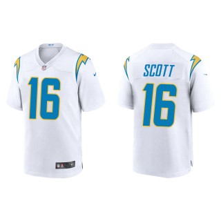 Men's Los Angeles Chargers J.K. Scott White Game Jersey