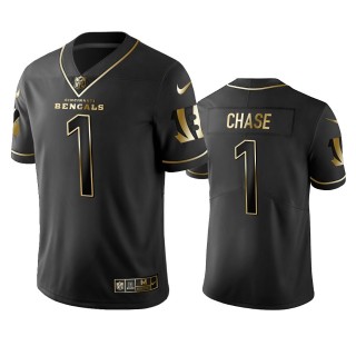 Ja'Marr Chase Bengals Black Golden Edition Vapor Limited Jersey