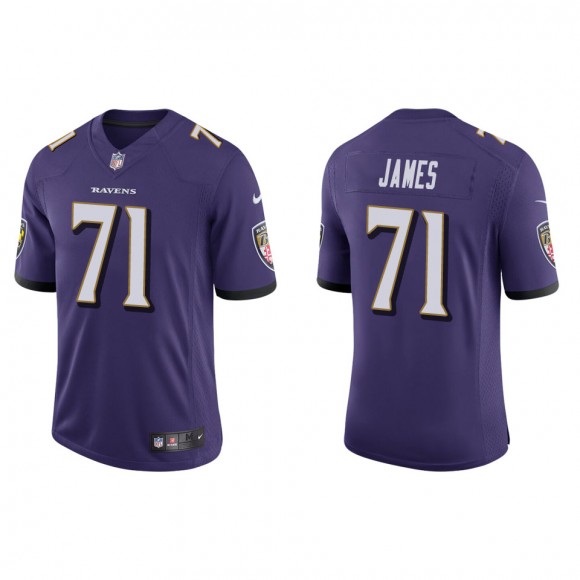 Men's Baltimore Ravens Ja'Wuan James Purple Vapor Limited Jersey