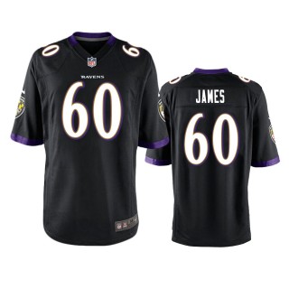 Baltimore Ravens Ja'Wuan James Black Game Jersey