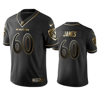 Ravens Ja'Wuan James Black Golden Edition Vapor Limited Jersey