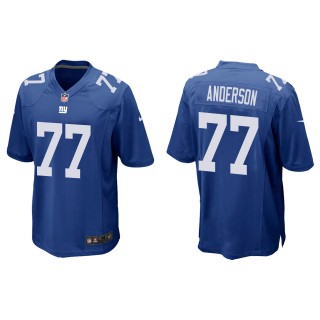 Men's New York Giants Jack Anderson Royal Game Jersey
