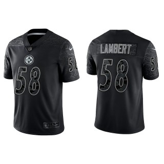 Jack Lambert Pittsburgh Steelers Black Reflective Limited Jersey