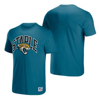 Men's Jacksonville Jaguars NFL x Staple Teal Logo Lockup T-Shirt