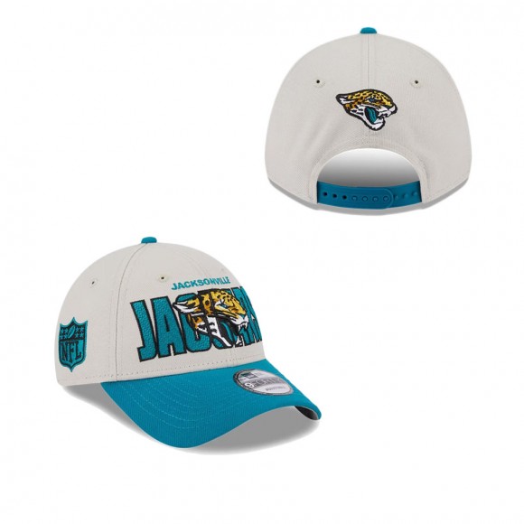 Men's Jacksonville Jaguars Stone Teal 2023 NFL Draft 9FORTY Adjustable Hat