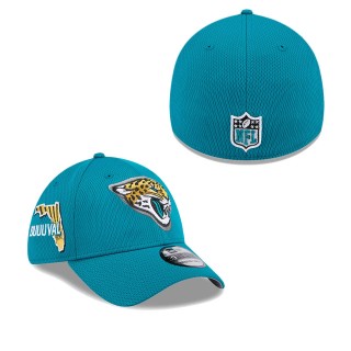 Jacksonville Jaguars Teal 2024 NFL Draft 39THIRTY Flex Hat