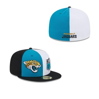 Jacksonville Jaguars Teal Black 2023 Sideline 59FIFTY Fitted Hat