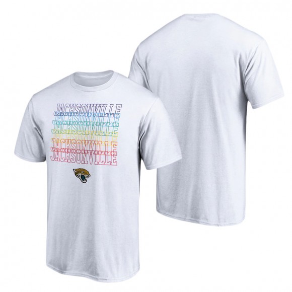 Men's Jacksonville Jaguars Fanatics Branded White City Pride T-Shirt