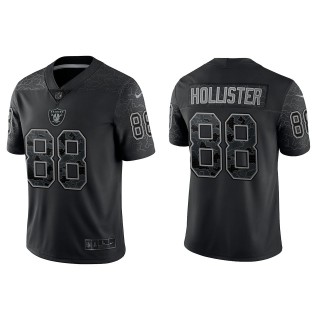 Jacob Hollister Las Vegas Raiders Black Reflective Limited Jersey