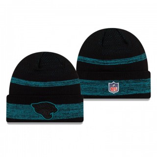 Jacksonville Jaguars Black 2021 NFL Sideline Tech Cuffed Knit Hat