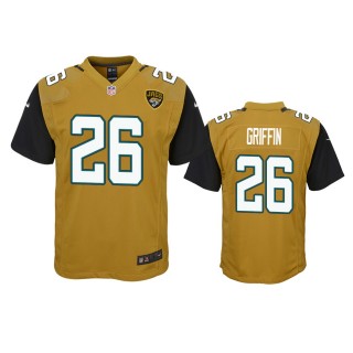 Jacksonville Jaguars Shaquill Griffin Gold Color Rush Game Jersey