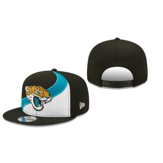 Jacksonville Jaguars White Black Wave Snapback Hat