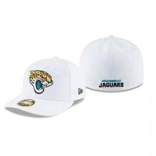 Jacksonville Jaguars White Omaha Low Profile 59FIFTY Hat