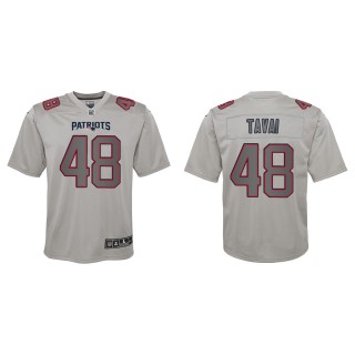 Jahlani Tavai Youth New England Patriots Gray Atmosphere Game Jersey