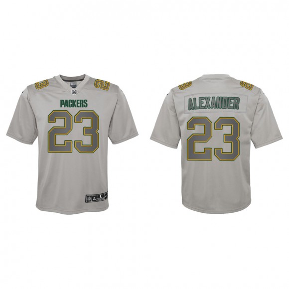 Jaire Alexander Youth Green Bay Packers Gray Atmosphere Game Jersey