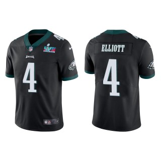 Jake Elliott Men's Philadelphia Eagles Super Bowl LVII Black Vapor Limited Jersey