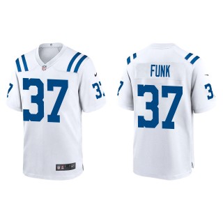 Men's Indianapolis Colts Jake Funk White Game Jersey