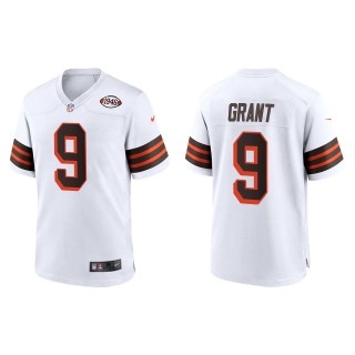 Men's Cleveland Browns Jakeem Grant White 1946 Collection Game Jersey