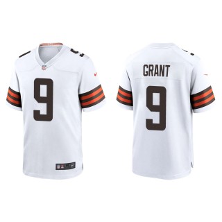 Men's Cleveland Browns Jakeem Grant White Game Jersey