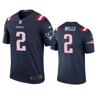 New England Patriots Jalen Mills Navy Color Rush Legend Jersey