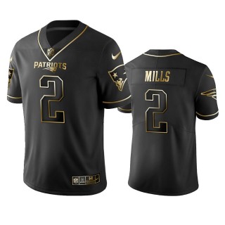 Jalen Mills Patriots Black Golden Edition Vapor Limited Jersey