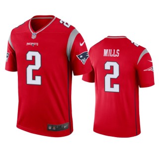 New England Patriots Jalen Mills Red Inverted Legend Jersey