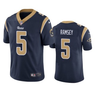 Jalen Ramsey Los Angeles Rams Navy Vapor Limited Jersey