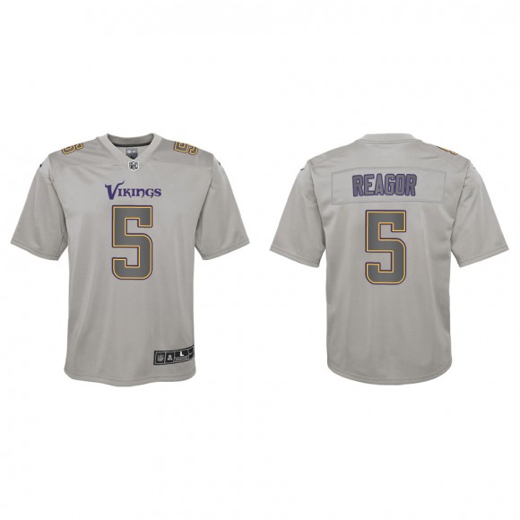Jalen Reagor Youth Minnesota Vikings Gray Atmosphere Game Jersey