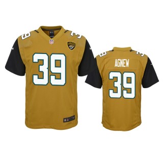 Jacksonville Jaguars Jamal Agnew Gold Color Rush Game Jersey
