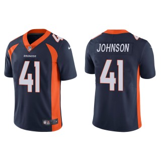 Men's Denver Broncos Jamar Johnson Navy Vapor Limited Jersey