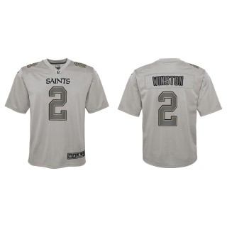 Jameis Winston Youth New Orleans Saints Gray Atmosphere Game Jersey