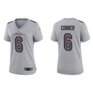 James Conner Women's Arizona Cardinals Gray Atmosphere Fashion Game Jersey