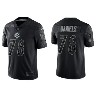 James Daniels Pittsburgh Steelers Black Reflective Limited Jersey