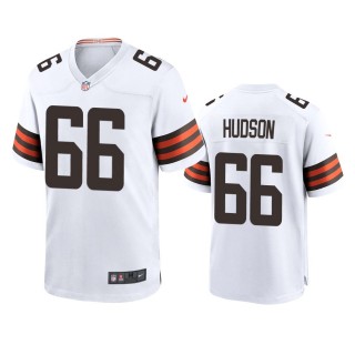 Cleveland Browns James Hudson White Game Jersey