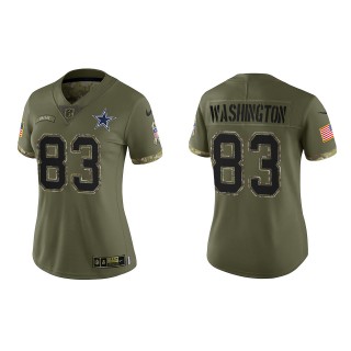 James Washington Women's Dallas Cowboys Olive 2022 Salute To Service Limited Jersey