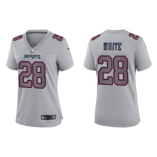 James White Women's New England Patriots Gray Atmosphere Fashion Game Jersey