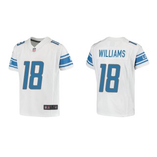 Jameson Williams Youth Detroit Lions White Game Jersey
