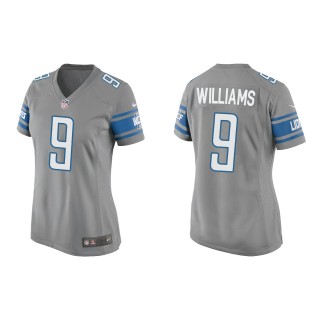 Women's Lions Jameson Williams Silver Game Jersey