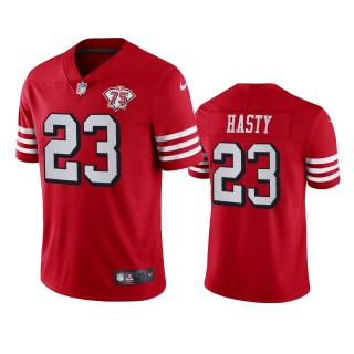 JaMycal Hasty San Francisco 49ers Scarlet Vapor Limited Jersey