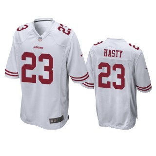 San Francisco 49ers JaMycal Hasty White Game Jersey