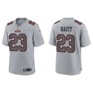 JaMycal Hasty Men's San Francisco 49ers Gray Atmosphere Fashion Game Jersey