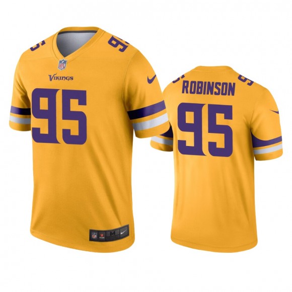 Minnesota Vikings Janarius Robinson Gold Inverted Legend Jersey