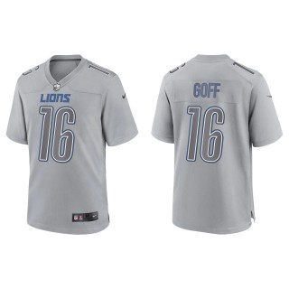 Jared Goff Men's Detroit Lions Gray Atmosphere Fashion Game Jersey