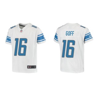 Jared Goff Youth Detroit Lions White Game Jersey