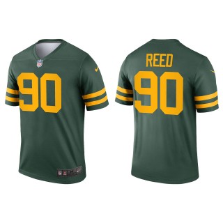 Men's Green Bay Packers Jarran Reed Green Alternate Legend Jersey