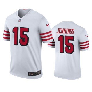 San Francisco 49ers Jauan Jennings White Color Rush Legend Jersey