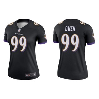 Jayson Oweh Women's Baltimore Ravens Black Legend Jersey